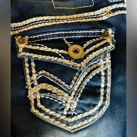 Women's Sz 4 Hydraulic Denim Jean Capri's Country Western Apparel - Picture 3 of 5